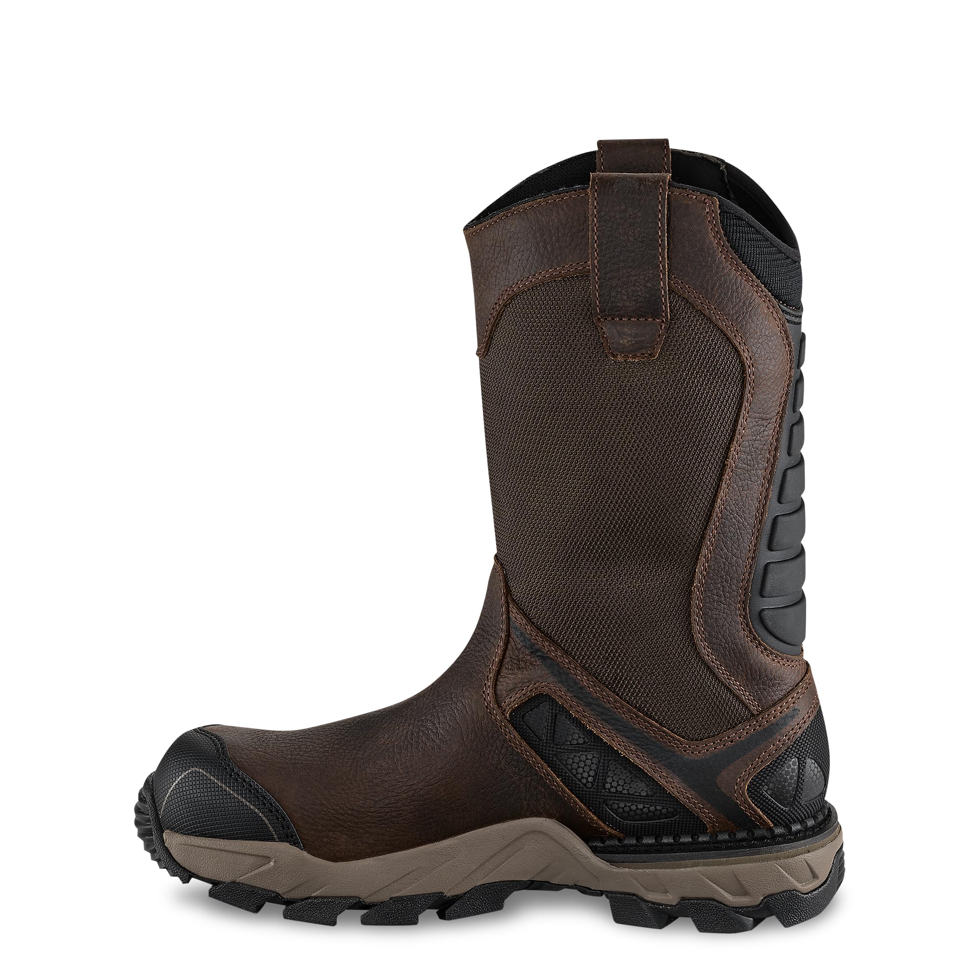 Irish Setter, Crosby, Men’s, 11", Non-Metallic Safety Toe, Waterproof, Full Grain Leather, Work Boot, Brown - Image 3
